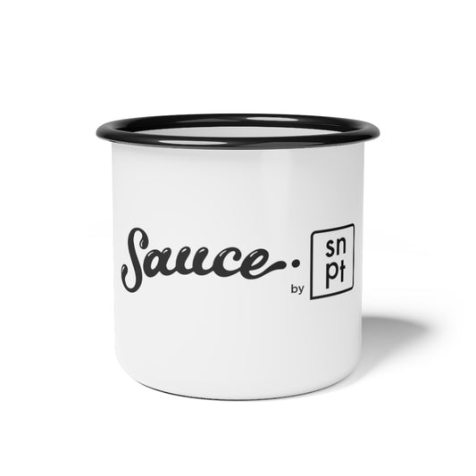 Sauce by SNPT Enamel Camp Cup - B&W