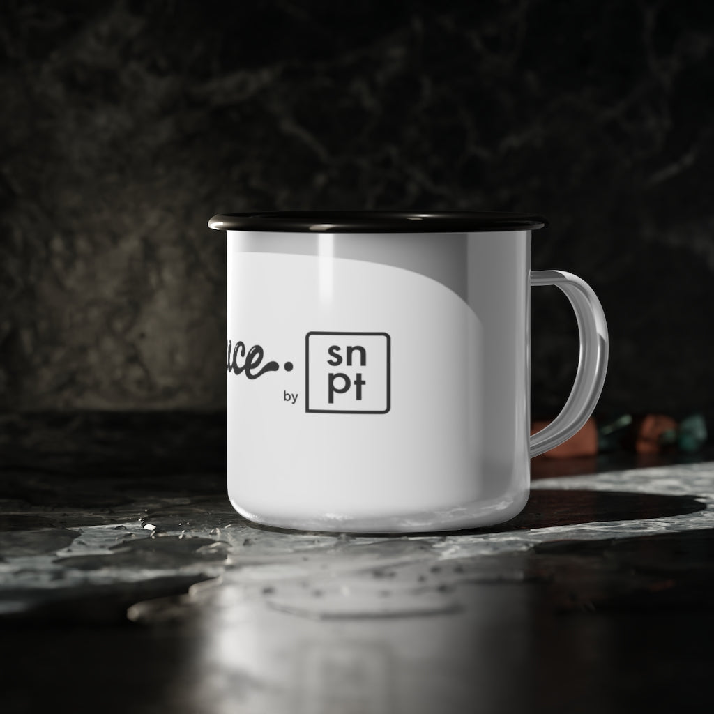 Sauce by SNPT Enamel Camp Cup - B&W