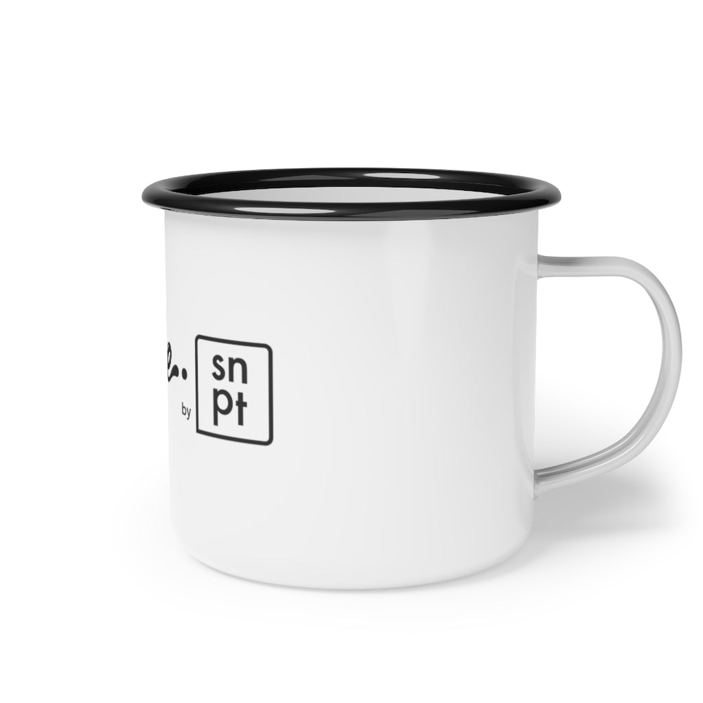 Sauce by SNPT Enamel Camp Cup - B&W